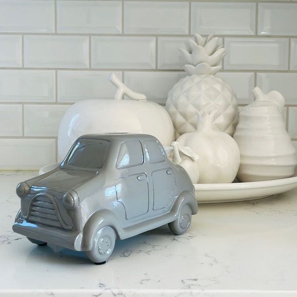 Pottery Bark Kids Gray Car Coin Bank